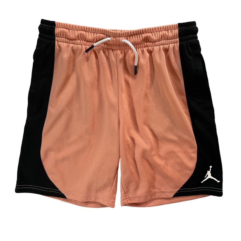 Jordan Girls Pink and Black Jumpman Dri Fit Basketball Shorts- Size Large